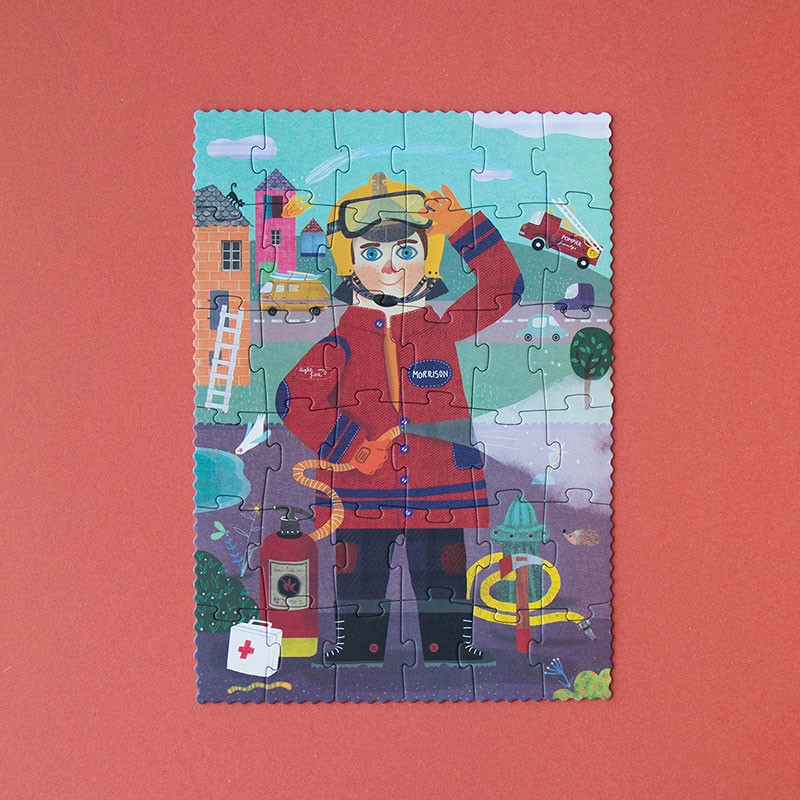 Puzzle de pompiers de poche